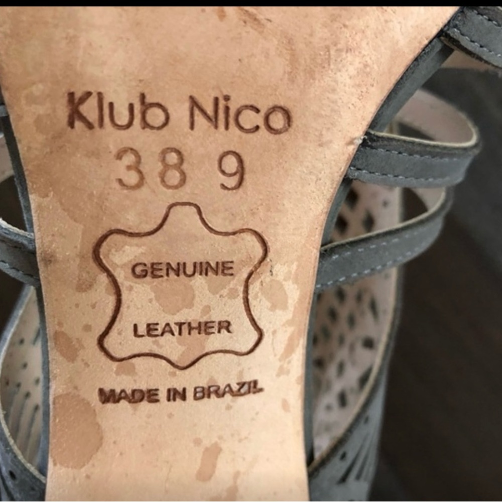 Klub Nico charcoal Mirelle heels size 9 - Picture 7 of 8